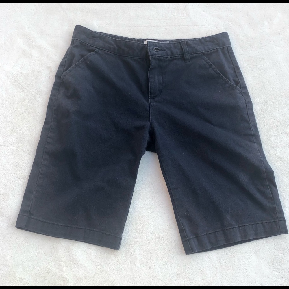 Old Navy Shorts Bermuda Girls Sz. 16 Navy Blue Adjustable waist